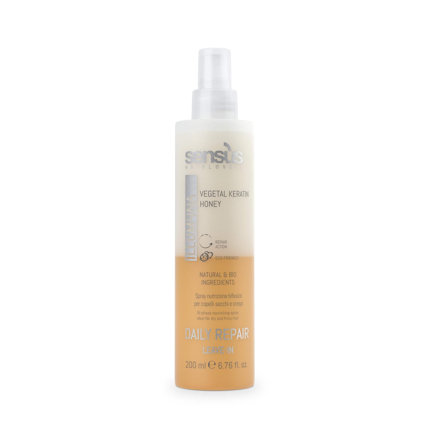 Sens.us - STYLING TREATMENT TO HYDRATE AND DETANGLE - Daily Repair Leave-In - Bi-phase Nourishing Spray Ideal for Dry, Frizzy Hair that Undergoes Frequent Chemical Treatments.
