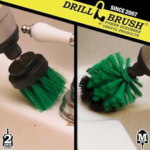 Image of Drill Powered Kitchen Cleaning Brushes - Oven Cleaning Tools - Fridge Stain Remover - Kitchen Cleaning Supplies - Kitchen Scrubbers - Countertop Scrub Brush - Air Fryer Cleaning Kit - Sink Cleaner