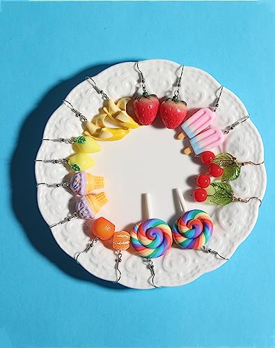 40 Pairs Fun & Funky Weird Earrings: Novelty Earring Collection for Women– Mushroom, Gummy Bear, Boba, Duck, and More! (Bulk Pack)4