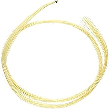 One1 Hank 31-31.5 Inch Genuine Mongolian Horse Hair for Violin, Viola, Cello, Bass Bow, Natural White Color