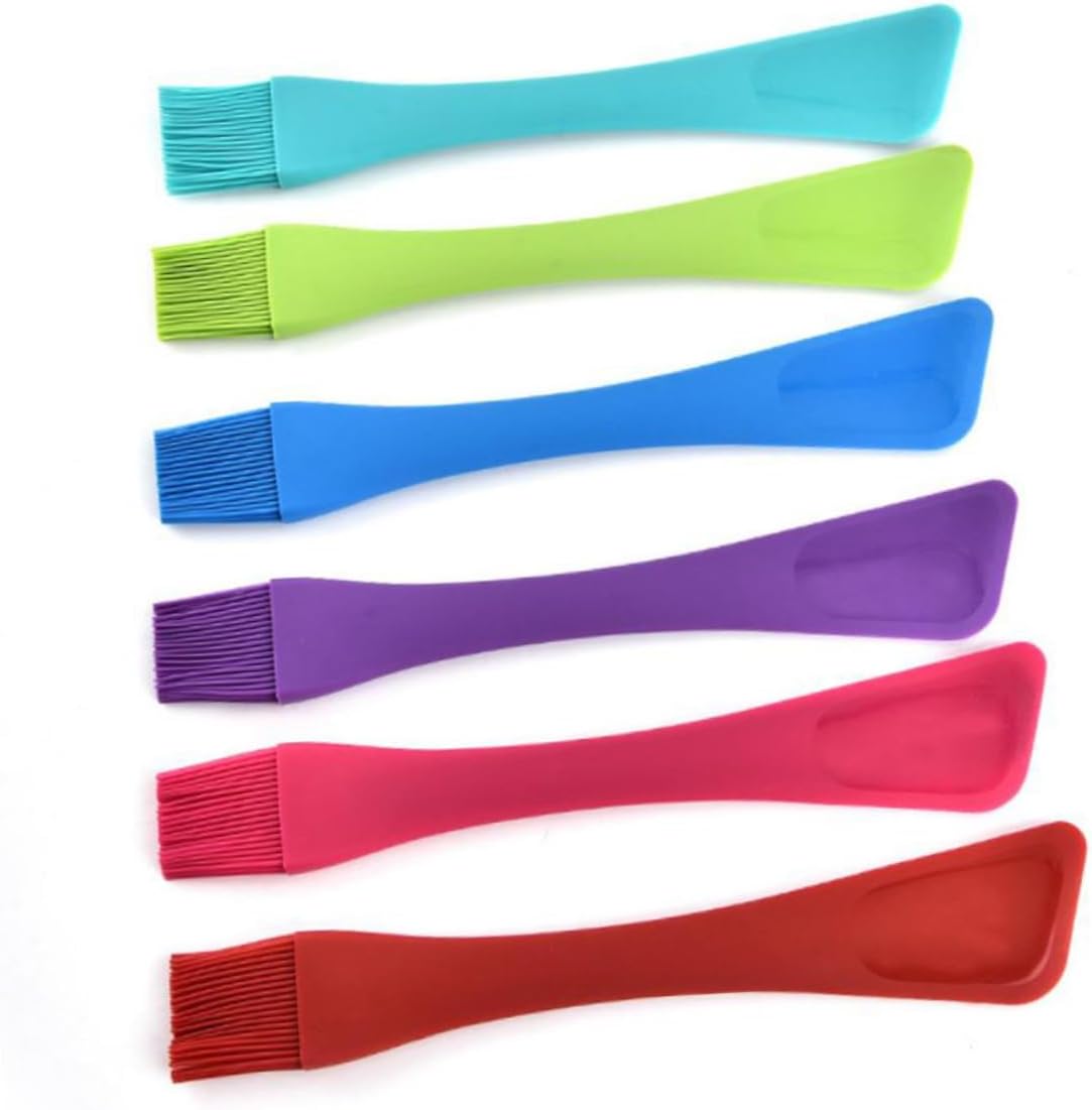 Zerodeko 2pcs Bbq Basting Brush Baking Brush Spatula Brush Basting Brush for Cooking Oil Brush Pastry Brush for Baking Egg Brush Barbeque Brush Grill Basting Brush Dual Purpose Scraper