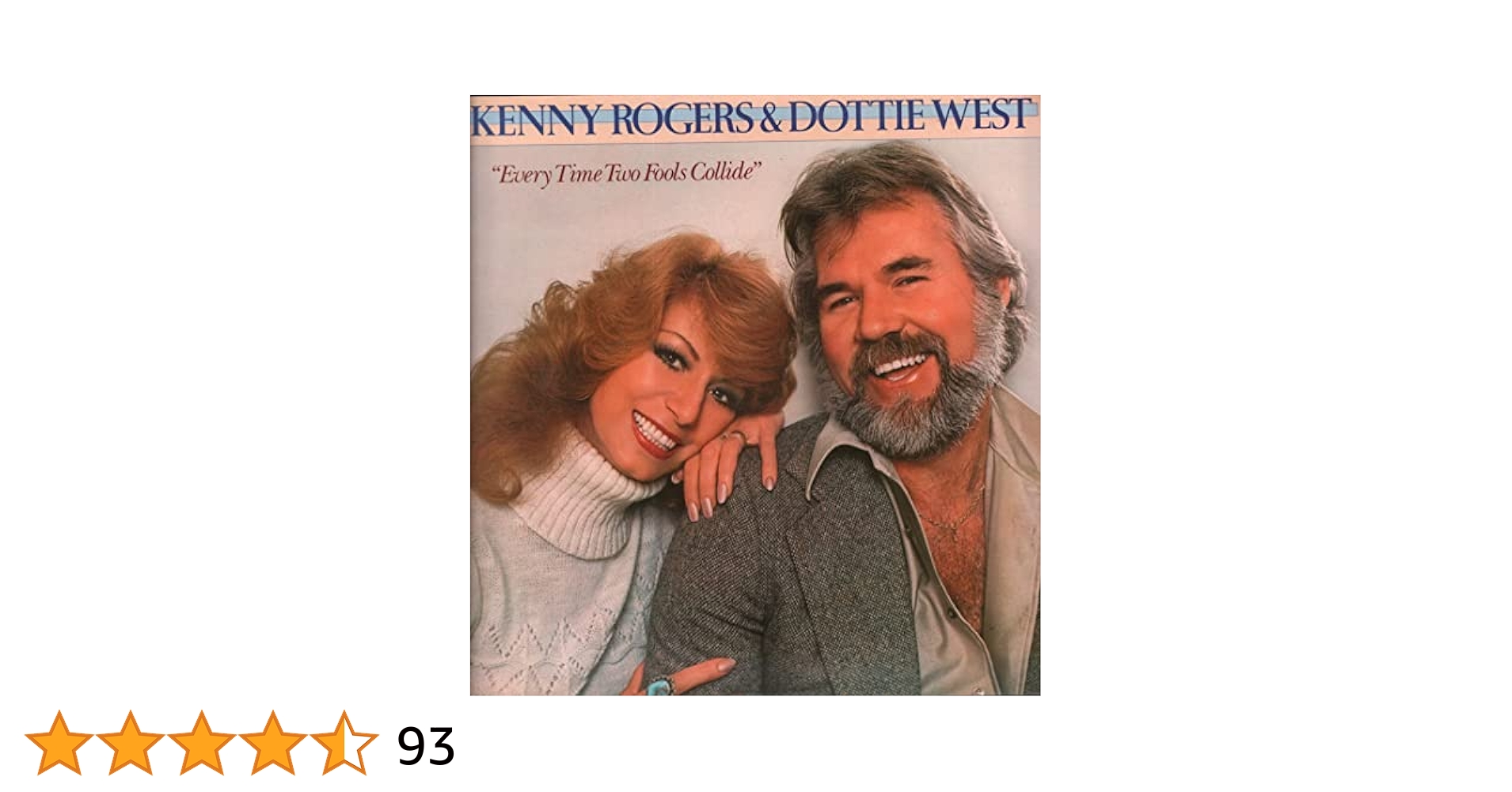 AOR 二枚組CD KENNY ROGERS/dsytime love Kenny Rogers / Dottie West: Two Fools Collide LP /NM Canada