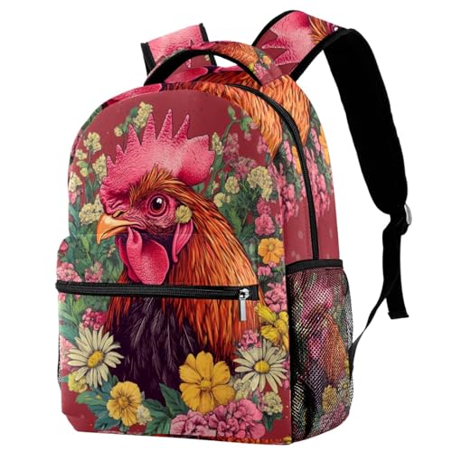 Sac à dos voyage paon lotus pour transporter les livres sans douleur au dos