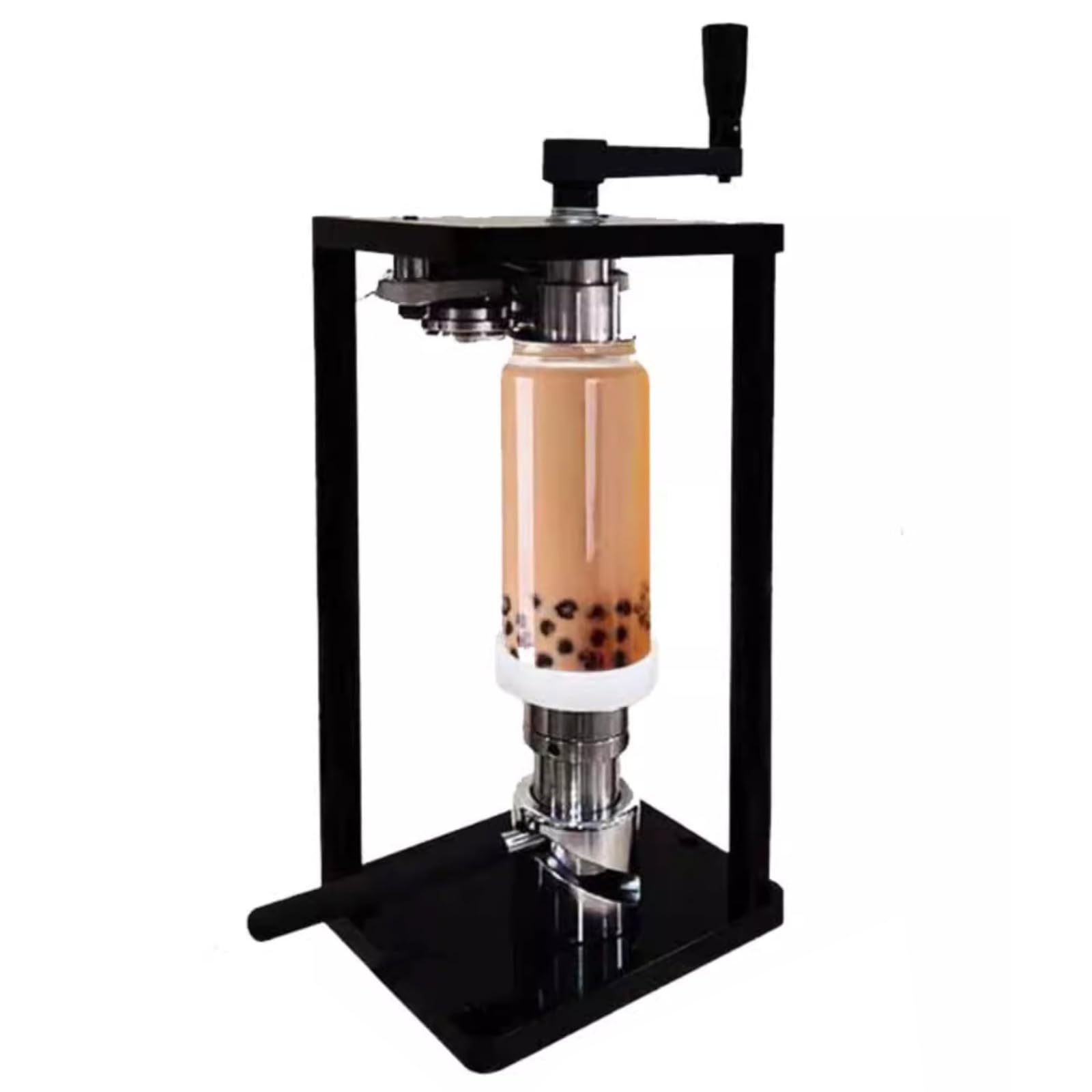 Macchina per aggraffare lattine, utensile Manuale per sigillare barattoli, Altezza Regolabile, con Base Fissa, per barattoli con Altezza di 30-170 mm, Diametro 55 mm/2,2 Pollici