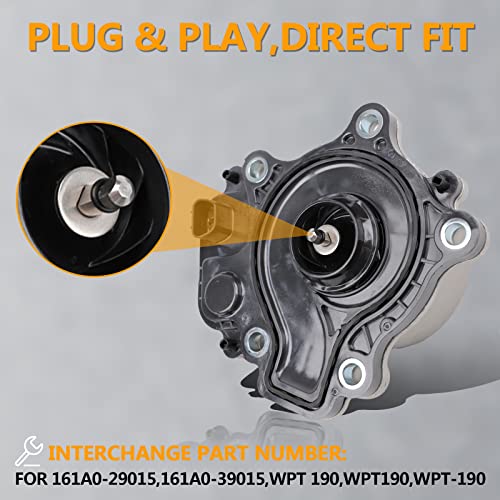 B.zssy Engine Electric Water Pump Compatible For 2010-2015 Toyota Prius 2012-2016 Toyota Prius C Prius V 2011-2017 Lexus Ct200H Replace For 161A0-29015 161A0-39015 Wpt-190 #TOP5