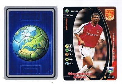 WIZARDS Premier League 2001-02 Arsenal NWANKWU KANU football trade card