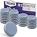 Filzada® 26x Patins Pour Meubles Téflon auto-adhésifs - Ø 30 mm (rond) - Chaise de Planeur professionnels/Planeur PTFE (Téflon)