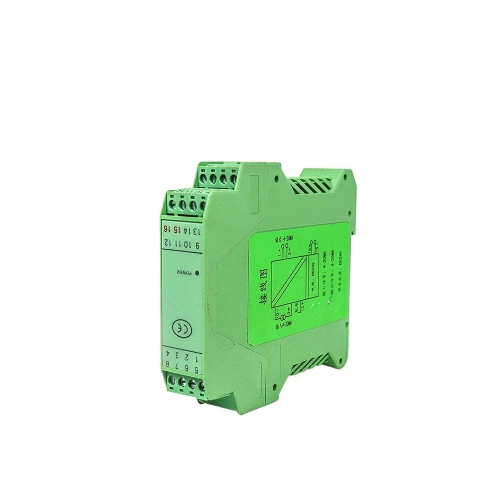 PVTLCYBI Analog 4-20mA Galvanic Signal Converter Isolator 0-10V Signal Isolation Signal Isolator(1-5V in and out,1 in 1 out)