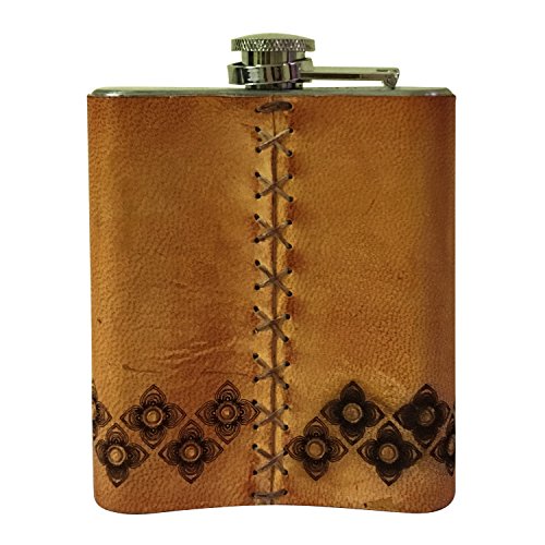 Achernar Genuine Leather Liquor Whiskey Flask For Liquor Drinking Alcohol / 7 Ounces Pocket Hip Flask #TOP2
