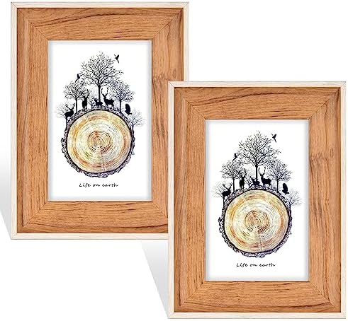 Amazon.com - EXP 2.5 x 3.5 Pewter with Leaves Leaf Design Picture Photo ...