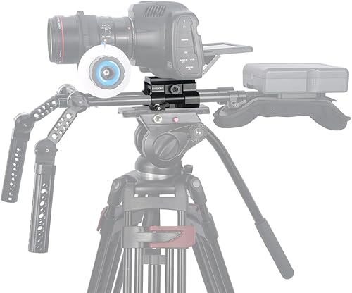 Miniatura 7 de NICEYRIG Placa base de varilla de liberación rápida de 0.591 in para Manfrotto 500501577701, placa base de trípode de cámara 2 en 1 - 493