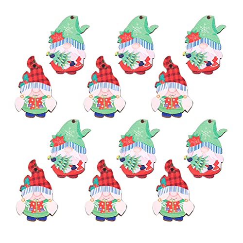 de árbol de Navidad de madera - Enanos navideños en accesorios colgantes para coche, navideños de GNOME con correa y con