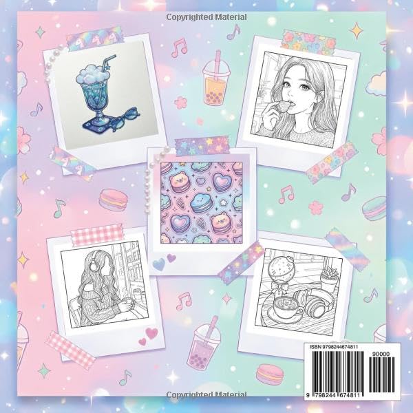 K-POP CAFE HOP: Aesthetic Coloring Book for Adults, Teens, & Tweens | Featuring Idol Fashion, Fandom, & Seoul Cafe Vibes (The K-POP Aesthetic Coloring Series) image 3