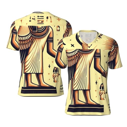 Stylish Athletic Sports Jersey Ancient-Egypt-Egyptian-Pharaohs Men's Rugby Jersey Medium Black