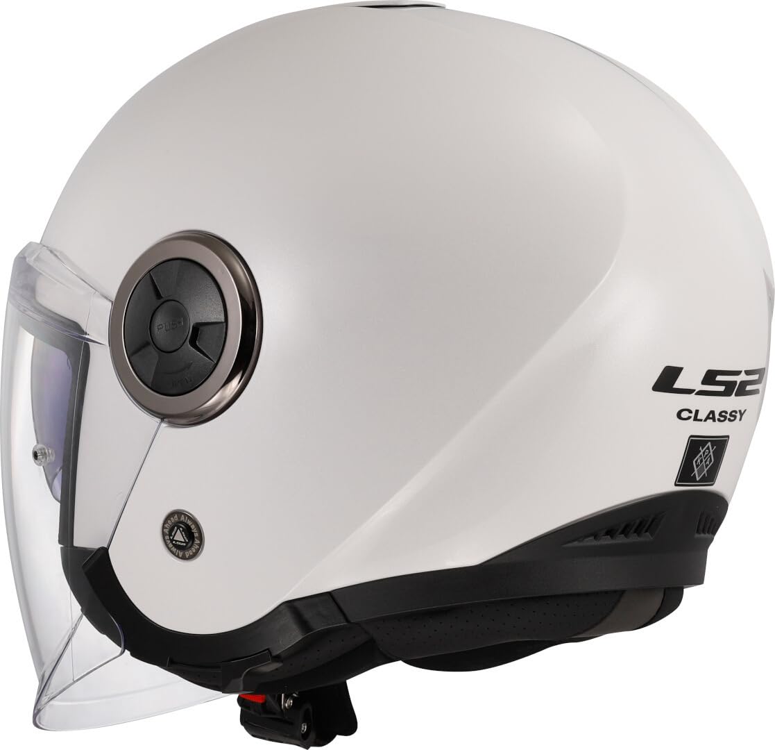 LS2, Casco Moto Jet CLASSY SOLID Gloss White, S