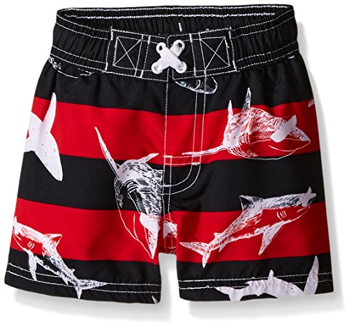 iXtreme Baby Boys' Stripe with Shark Swim Trunk