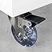 EMUCA - Lote de 4 Ruedas pivotantes para Mueble Ø50mm con Placa...