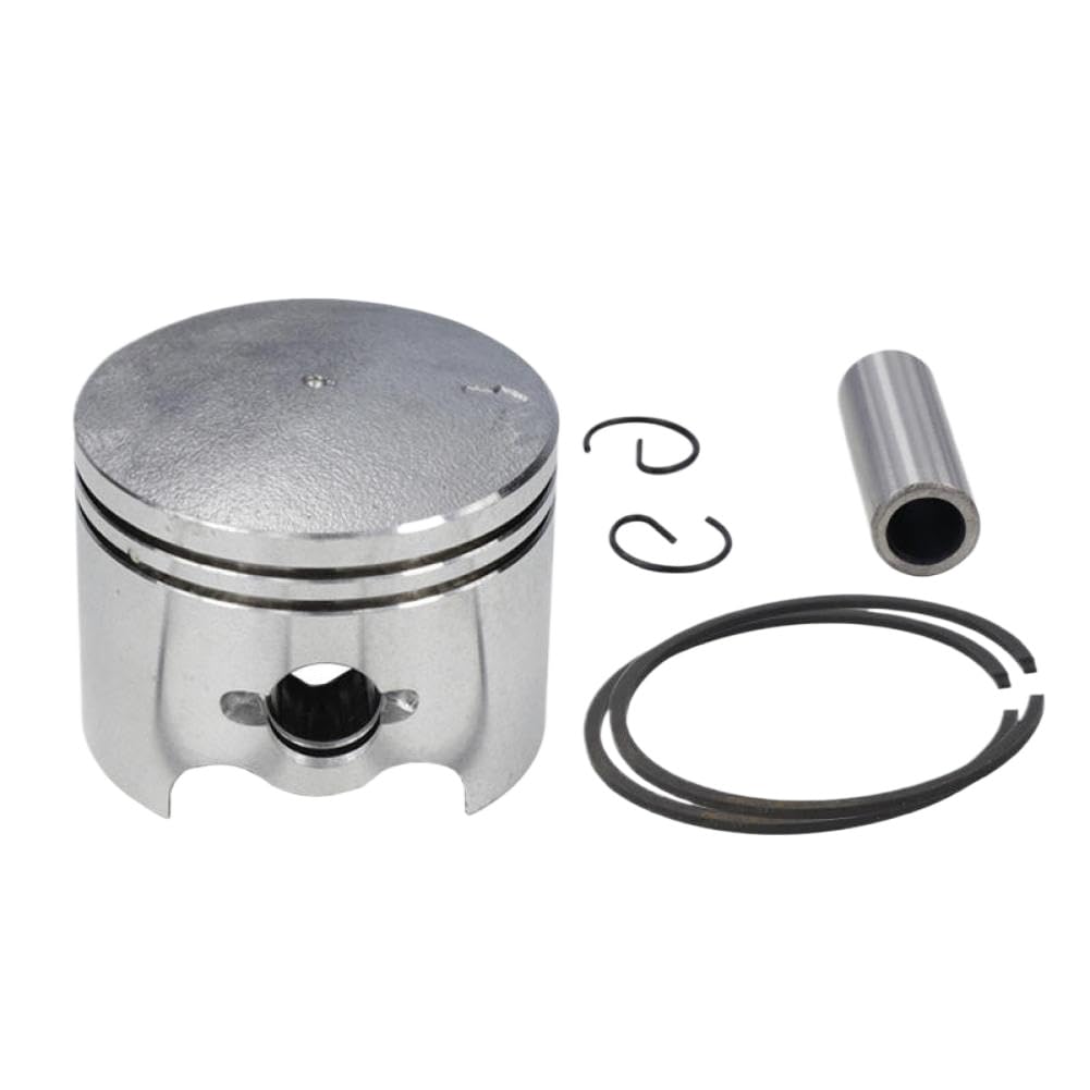 XCAN 47.5mm Chainsaw Piston Set Compatible with G621 G621avs G620 G620pu 6200 62cc Chainsaw Ring Pin Clip Assembly