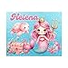 Hiding Place Boutique, Handmade Personalized Mermaid Princess Child Name Puzzle, Pink Purple Glitter Ocean Dolphin Summer Sea Jigsaw Game, Custom Kid Birthday Beach Girl Explore Unicorn Castle