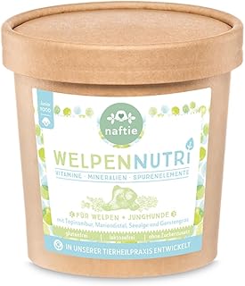 WelpenNutri - Nährstoffe Vitamin & Mineralien Mix für Welpen und Junior-Hunde - Multivitamine & Mineralstoffe - Nahrungsergänzung Futterzusatz - 250g