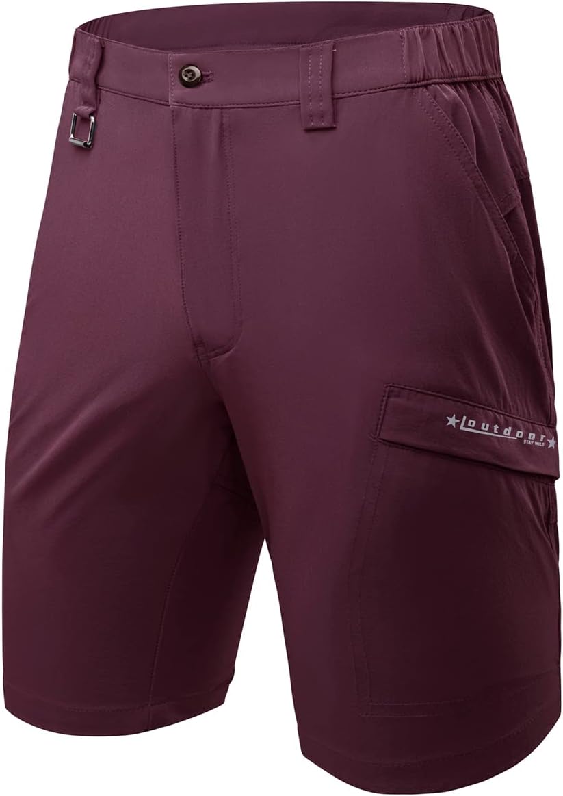 Men's Golf Quick Drying Hiking Summer Outdoor Fishing Casual Lightweight Nylon Shorts