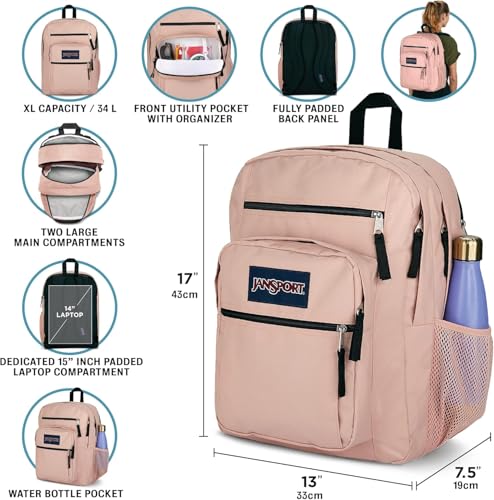 Image of JanSport Laptop Backpack - Computer Bag with 2 Compartments, Ergonomic Shoulder Straps, 15 inch Laptop Sleeve, Haul Handle - Camo Illusion
