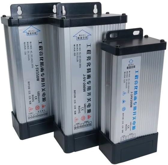 LED Driver 12 24 V Power Supply Adapter Lighting DC 12V 24V Power 5A 8A 10A 15A 20A Power Supply Outdoor Rainproof(12V 25A 300W)