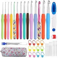 Set De 10 Aiguilles à Crochet Ergonomiques 0.5mm-2.75mm - Poignée Souple Pour Débutants Et Experts