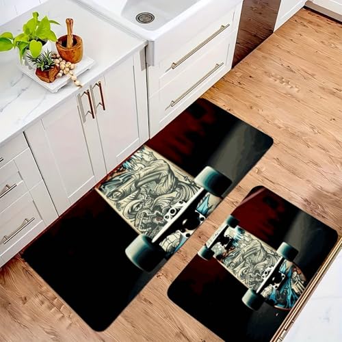 Alfombrilla de cocina lavable, alfombra absorbente de suelo y utensilio suave para fregadero 3