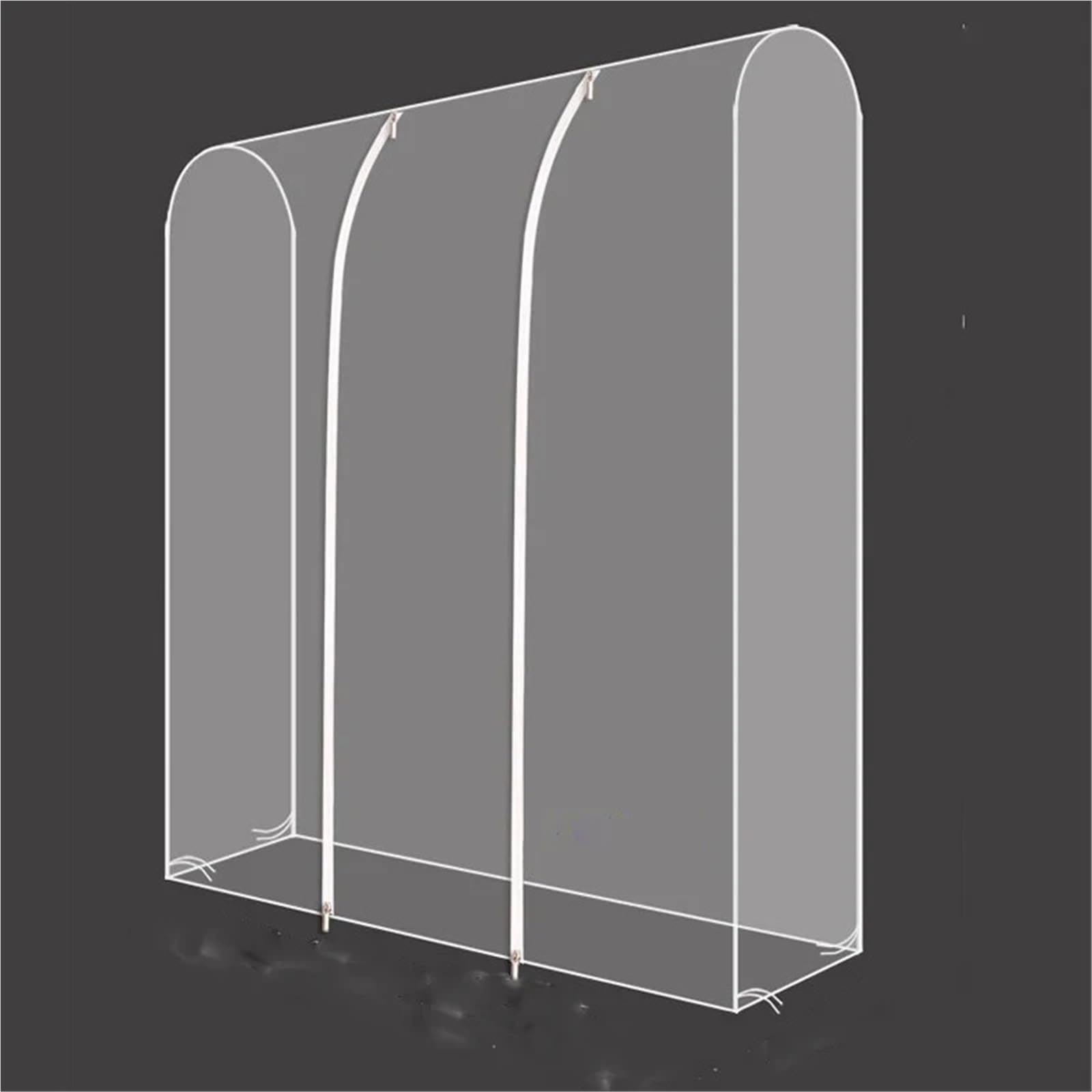 Copriabiti trasparenti da appendere, Copri asta appendiabiti Home, ABS trasparente, 120x180x50cm(A-120x180x50cm)