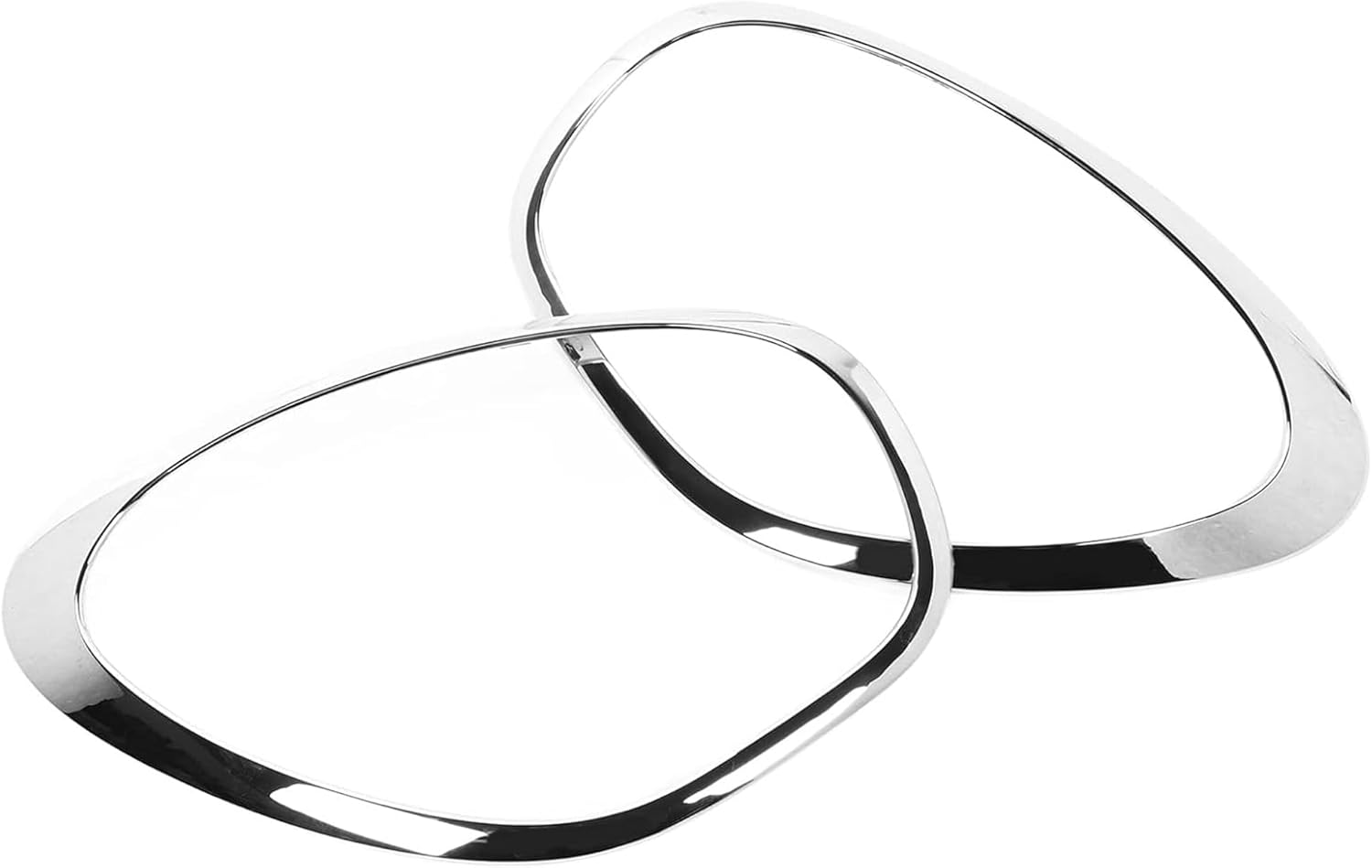 Front Left Right Headlight Trim Bezel for Mini Cooper Countryman 2011-2016 Headlamp Bezel Headlight Cover Replacement 51139801573 51139801574 2Pcs Sliver