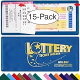StoreSMART® - Lotto Ticket Holders 15-Pack - Plastic - Winner's Circle Collection (LTWIN)