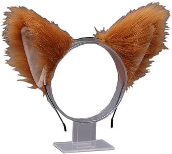 Cat Fox Ears Headband Costume Fur Anime Neko Cosplay Party - Foto 9