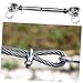 BELLIFFY 2pcs Stainless Steel Cable Turnbuckle Wire Rope Tensioner Bolt Robust Design for Industrial Rigging