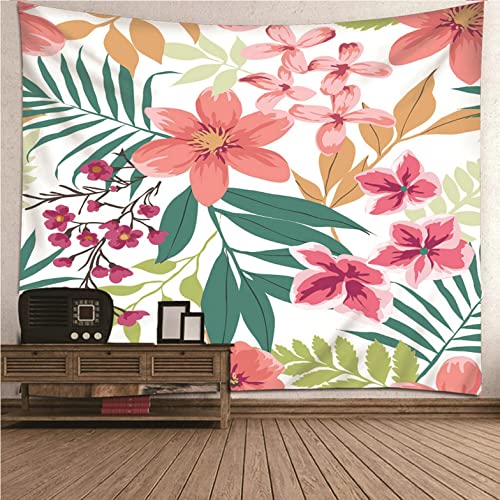 Tenture Murale Fleurs Isdreem Décoration Salon Romantique Tissu pour Couvertures de Lit et Canapé