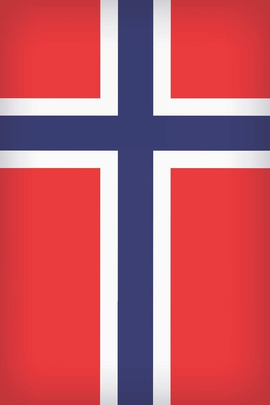 Norwegian Flag Diary: Blank lined Journal