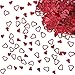 AIVEKE Herz Konfetti Hochzeit - Glitter Rot Konfetti für Geburtstag, Tischdeko, Heiratsantrag, Jahrestag, Valentinstag Dekoration