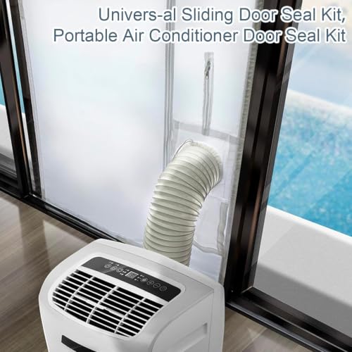 Kit de ventilación para aire acondicionado portátil compatible con ventanas y puertas correderas 2