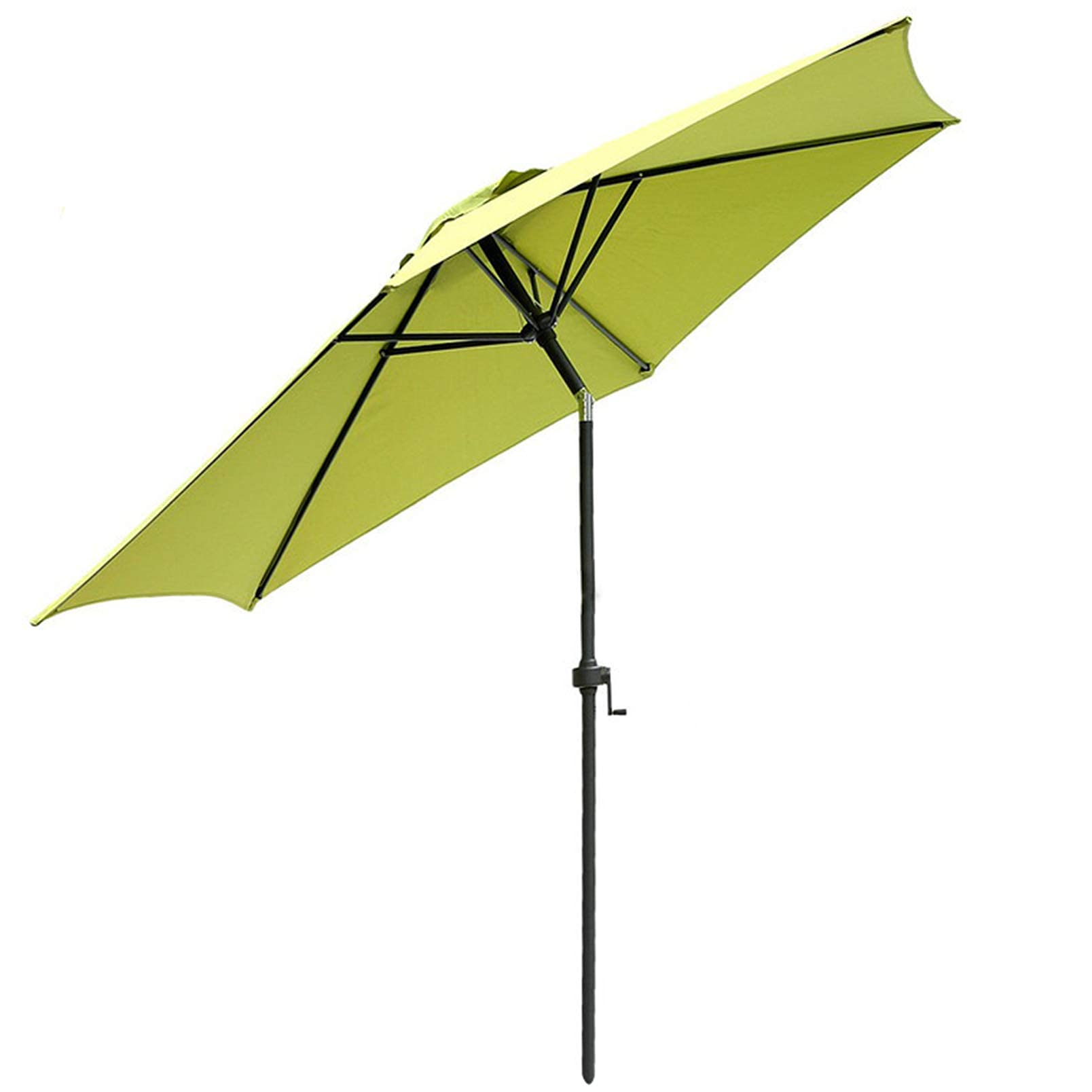 WDSOPK Garden Parasol,270cm Garden Umbrella/Crank & Tilt/For Outdoor Patio, Balcony or Beach/green