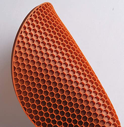 Image of Countertop Protector Heat Resistant Trivets for Hot Pots and Pans - Non-Slip Insulated Heat Pads for Kitchen Counter Brown Pack of 4