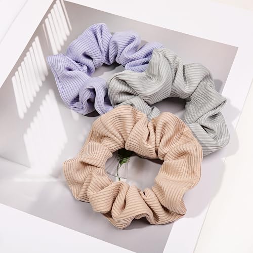 Image of Hair Ties Scrunchies for Women's, for Girls Big Scrunchies Both for Thick Hair or Thin Hair Curl Hair No Crease Ponytail Holder No Hurt Your Hair
