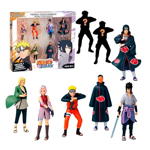 Bizak Naruto 64111270-3 Lot de 8 Figurines cachées édition spéciale 7 cm + 6 Ans