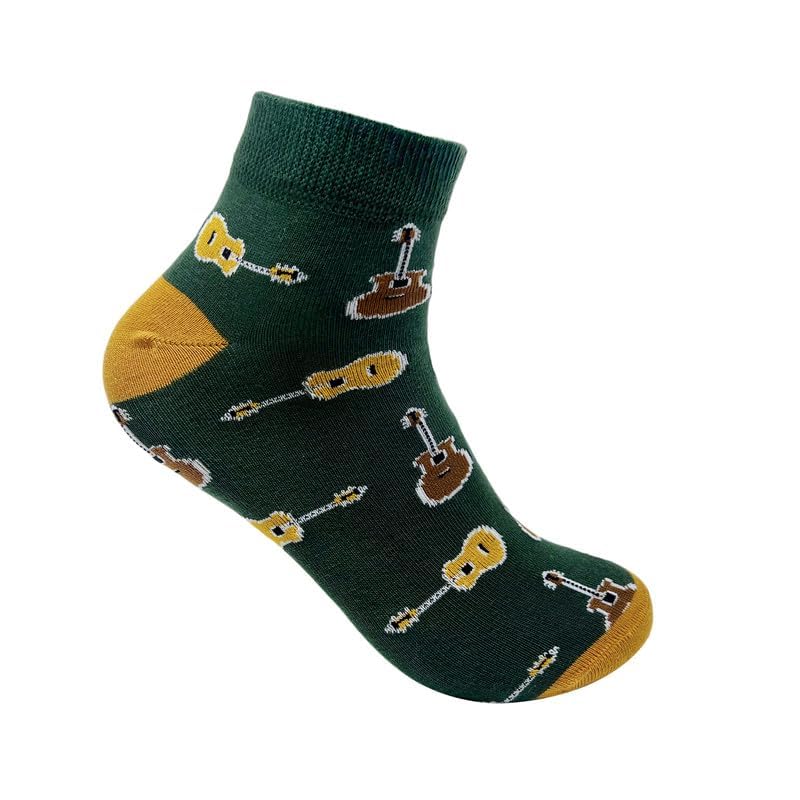 Image of Mint & Oak Men Ankle Socks, Printed Funky Socks, Cotton Unisex Ankle Length Sock, Odour Free Socks - Pack of 1
