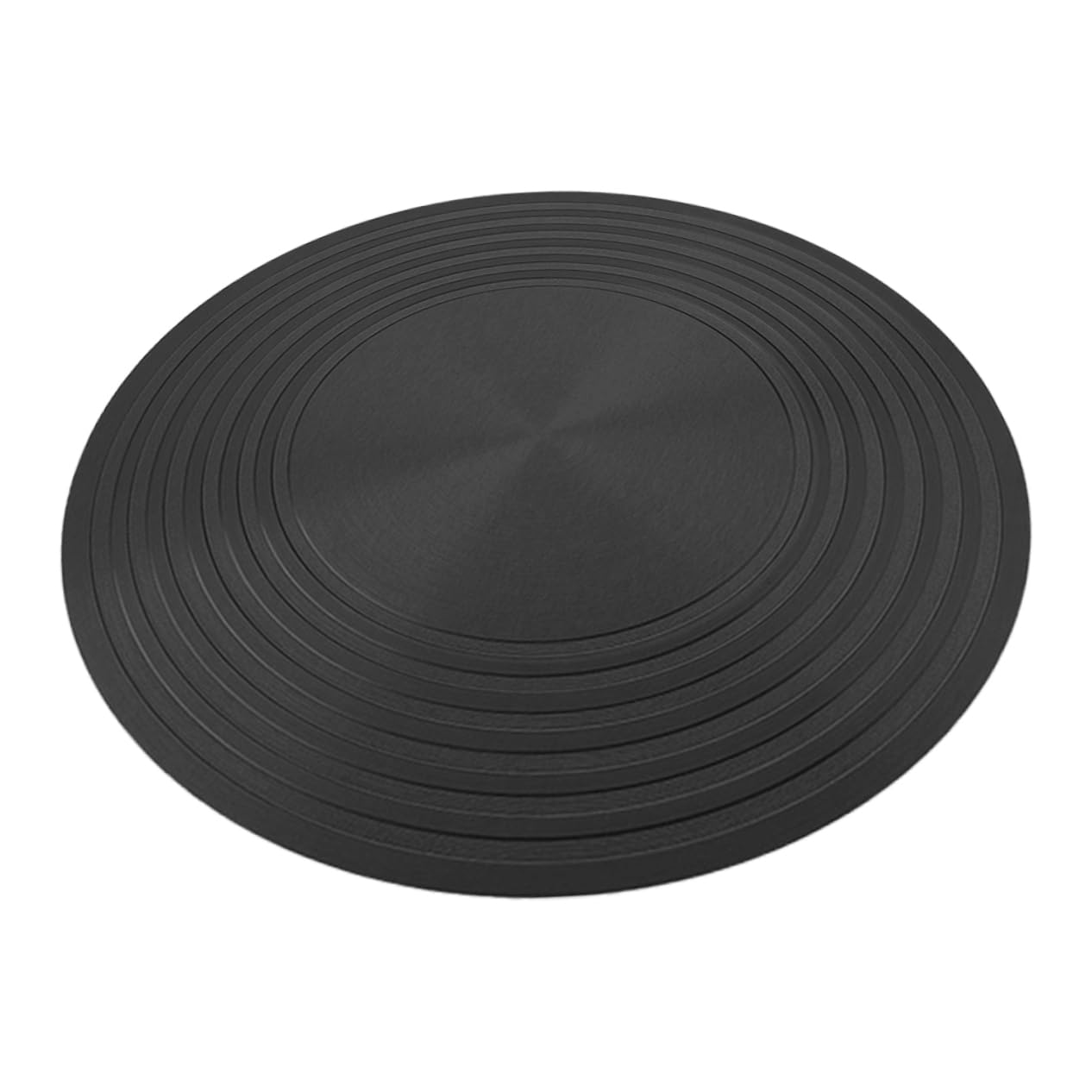 POPETPOP Placa Conductora de Calor para Estufa de Gas 24 Cm, Placa Difusora de Aluminio Negra, Protección Antiquemaduras para Utensilios, Compatible Cocina Interior y Camping, Accesorio