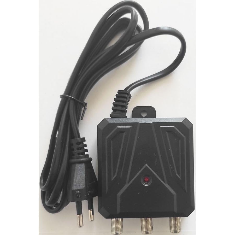 Alimentatore Per Antenna TV 12V 300mA Con 2 Uscite E Connettori F - 2