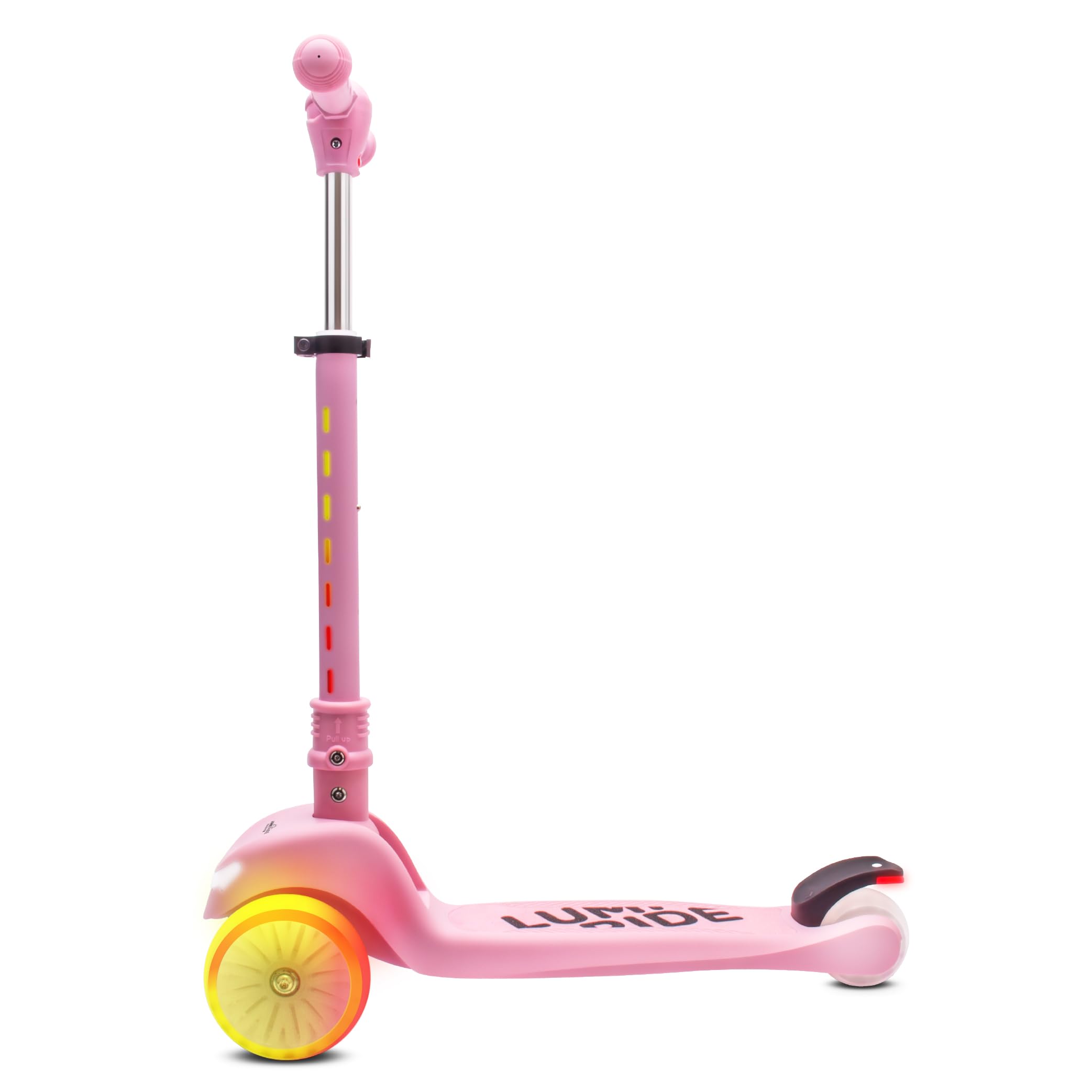 LUMI Ride Patinete Infantil 3 Ruedas Balance LED 3+ | plegable, manillar ajustable, freno pie, plataforma antideslizante