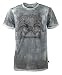 Harley-Davidson Men's Black Label Washed T-Shirt, Legendary Serpent Skull, Gray
