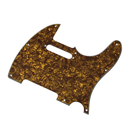 IKN 1pcs 3-Ply 8 Trou de Scratchplate Guitare Pickguard avec des vis pour Fender Télé Telecaster Guitare Style, Brown… - Les Beatles, Paul McCartney, John Lennon, RIngo Starr, George Harrison IKN 1pcs 3-Ply 8 Trou de Scratchplate Guitare Pickguard avec des vis pour Fender Télé Telecaster Guitare Style, Brown… – Image 5