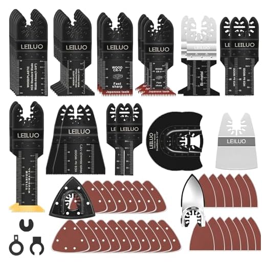 LEILUO 116 Pcs Multitool Blade Kit