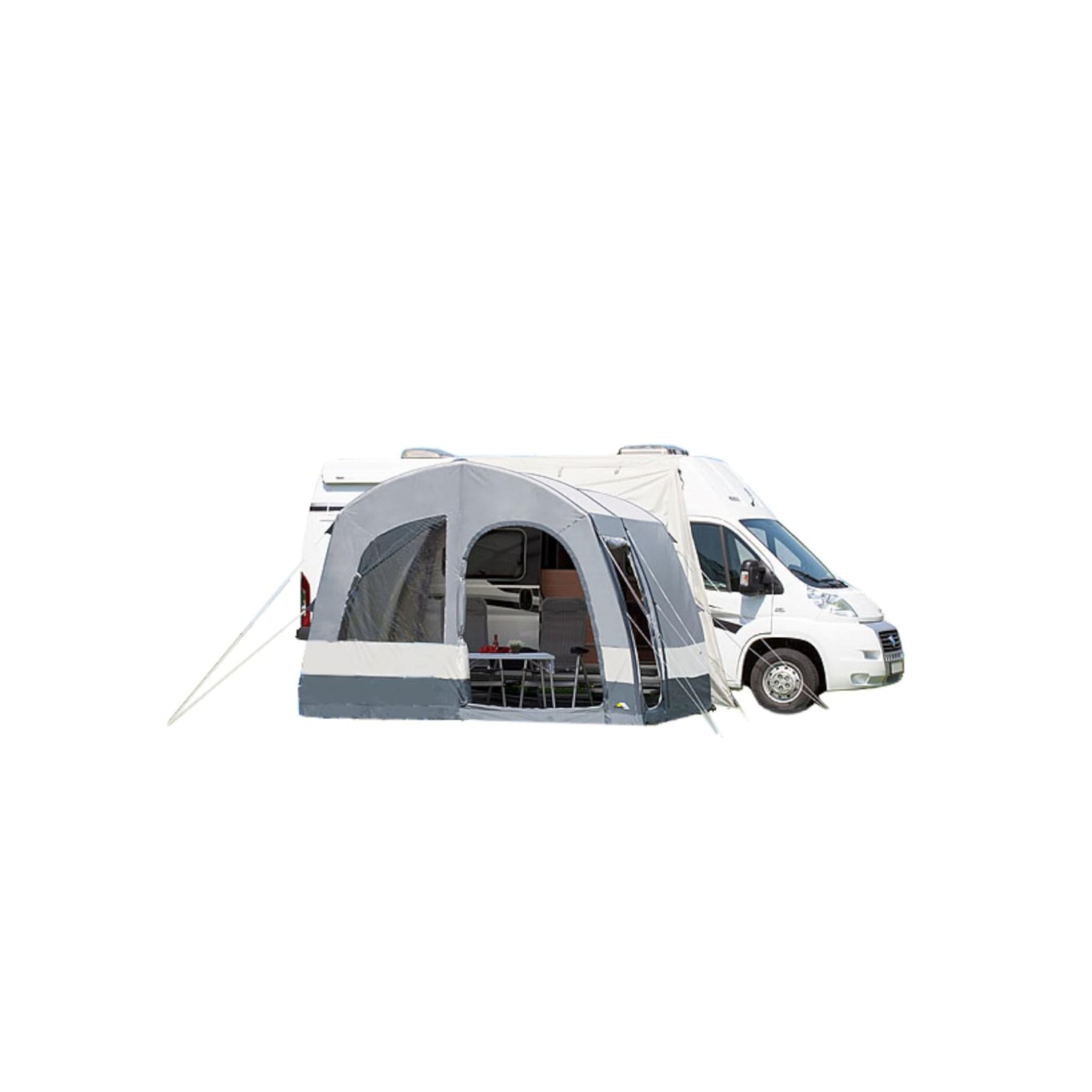 DWT Wohnmobil Vorzelt Luna Air, 350 x 250 cm, aufblasbares Mobilzelt, freistehend für Busse und Kastenwagen inkl. Zeltboden